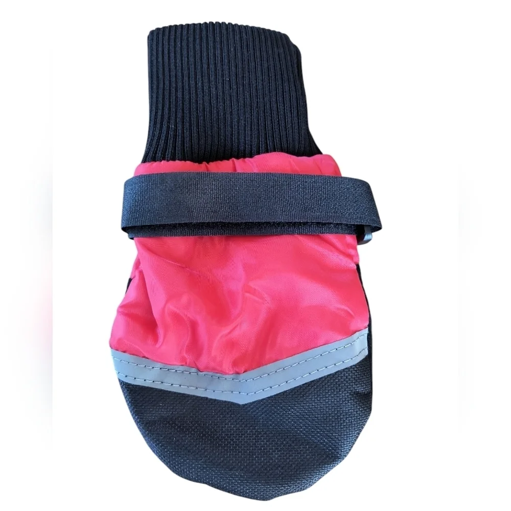 Fashion Pet Extreme All Weather Boots - Black and Red Size XL